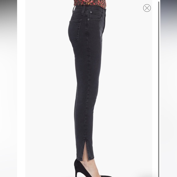 Something Navy Slit Hem Skinny Jeans Size 24 Sold Out - Picture 8 of 9